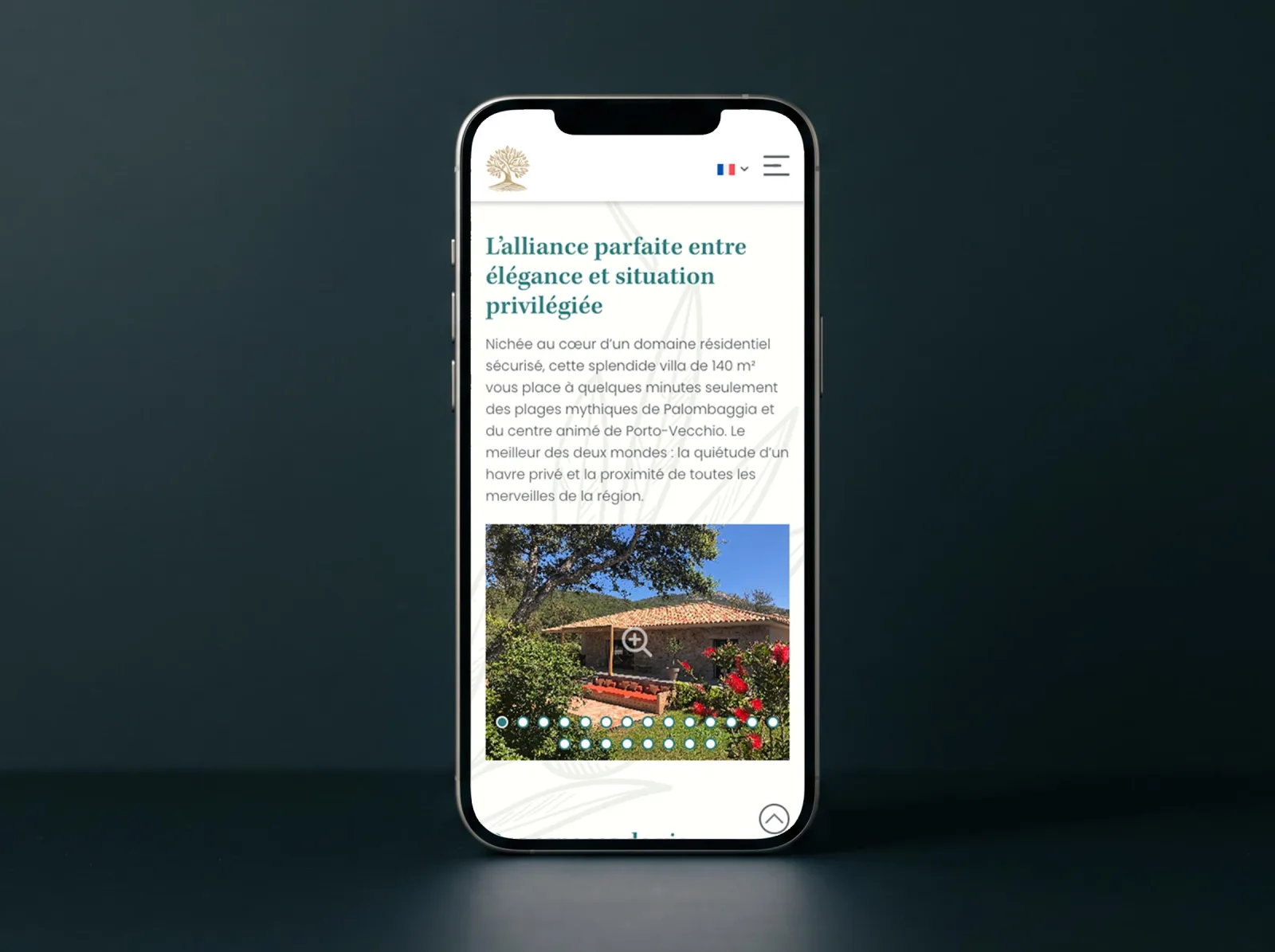 Domaine de Chiterbio, Porto-Vecchio, Refonte, identité et réservation en direct, visuel 8