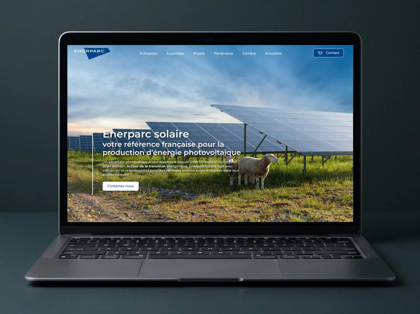Enerparc, Site vitrine & SEO, visuel 1