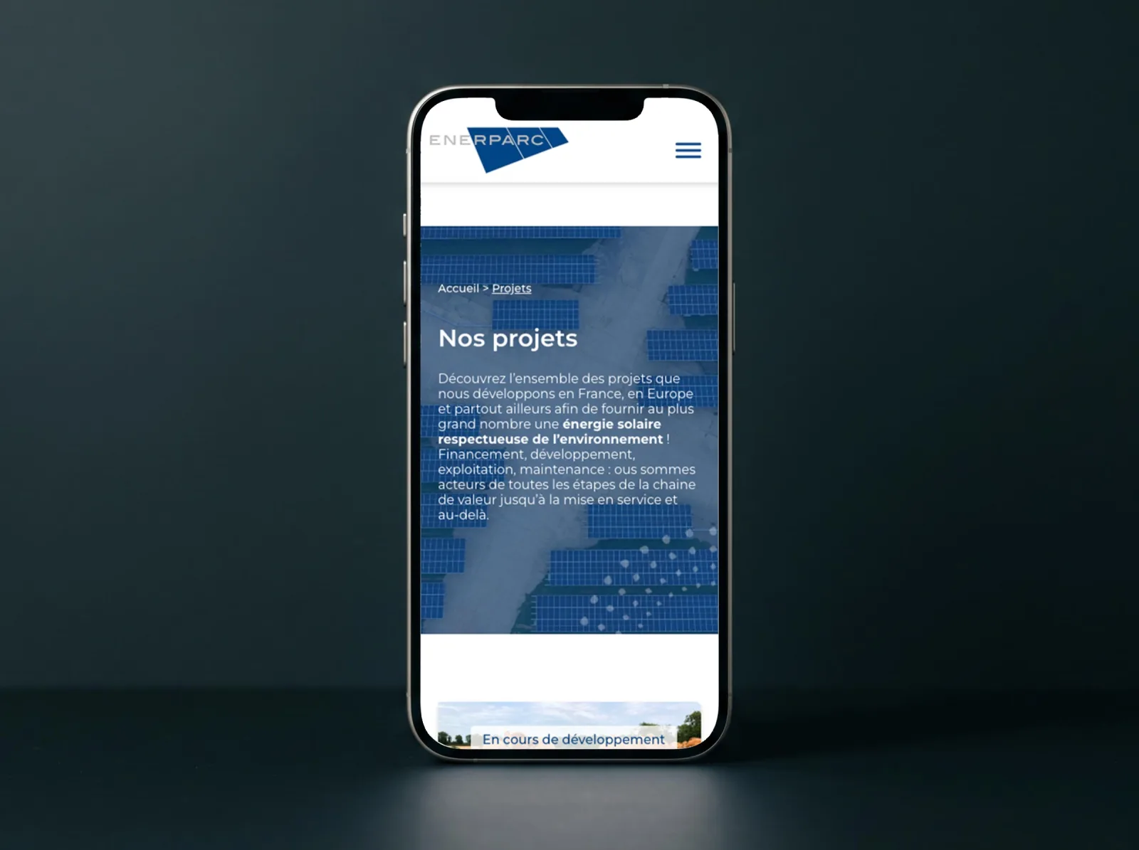 Enerparc, Site vitrine & SEO, visuel 6