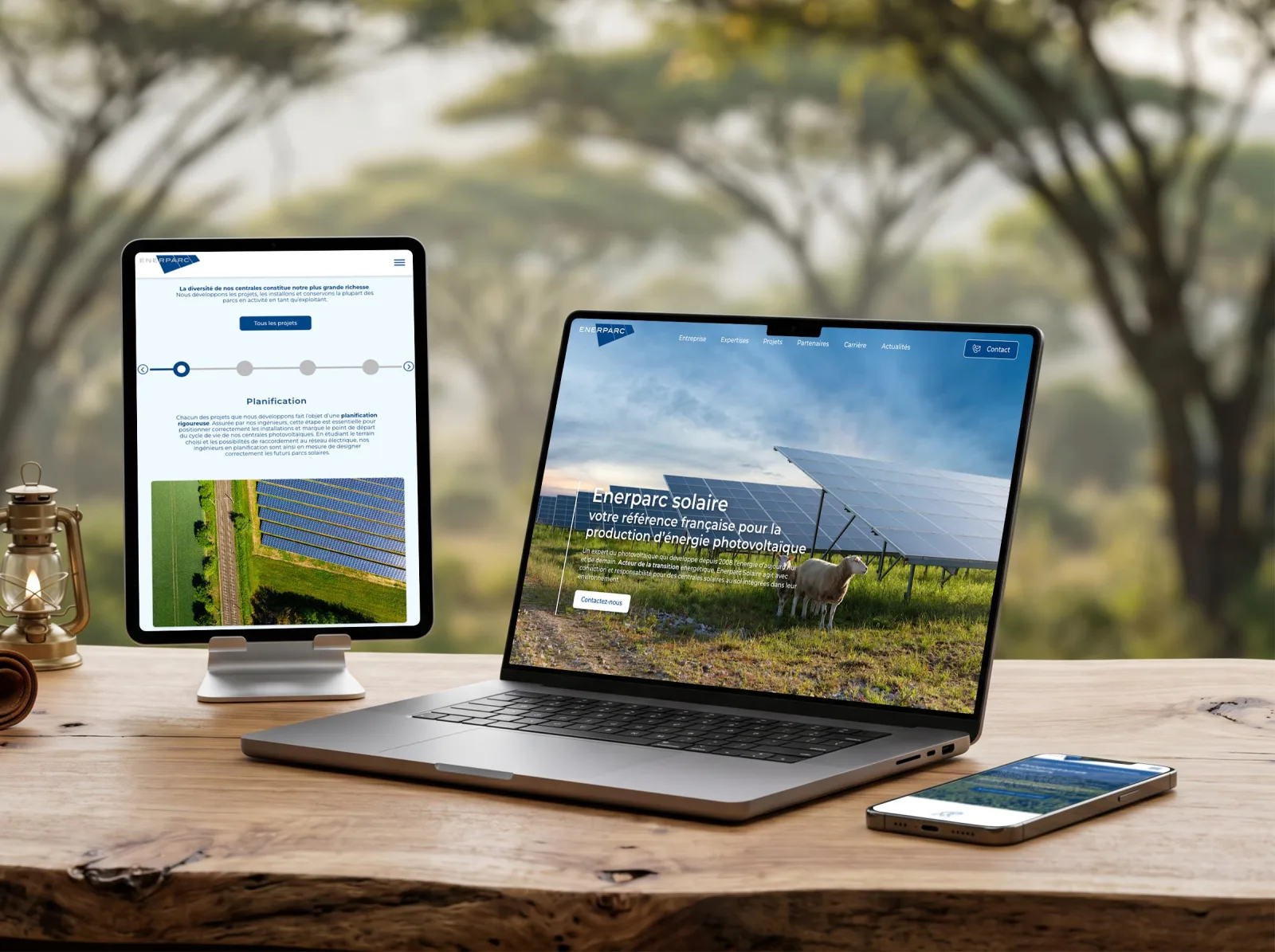 Enerparc, Site vitrine & SEO