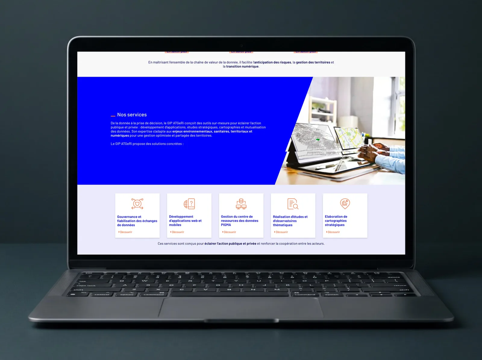 GIP ATgeRi, Refonte de site institutionnel, visuel 2