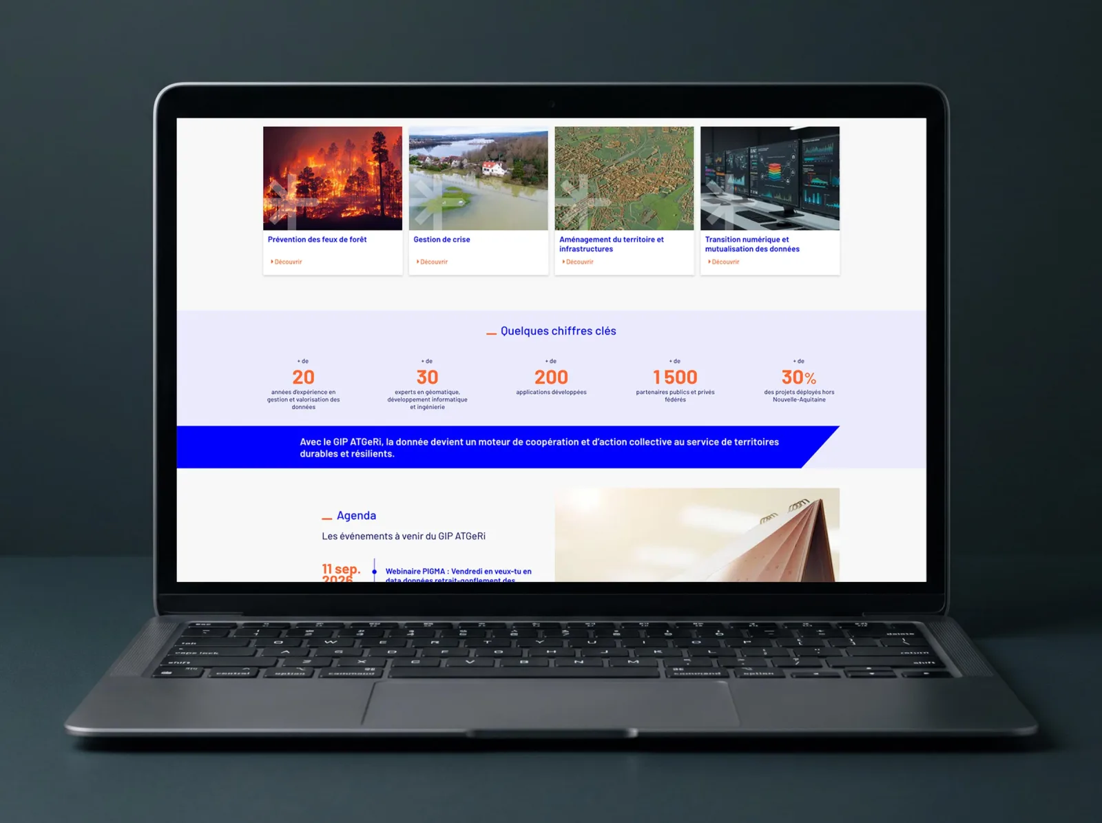 GIP ATgeRi, Refonte de site institutionnel, visuel 3