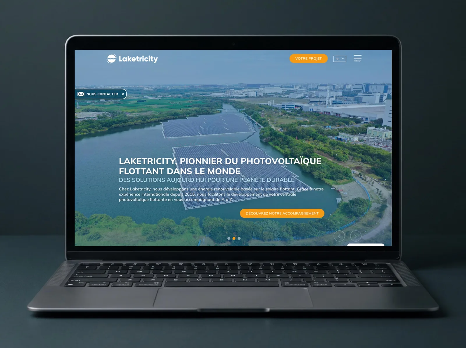 Laketricity, Refonte site corporate multilingue, visuel 1