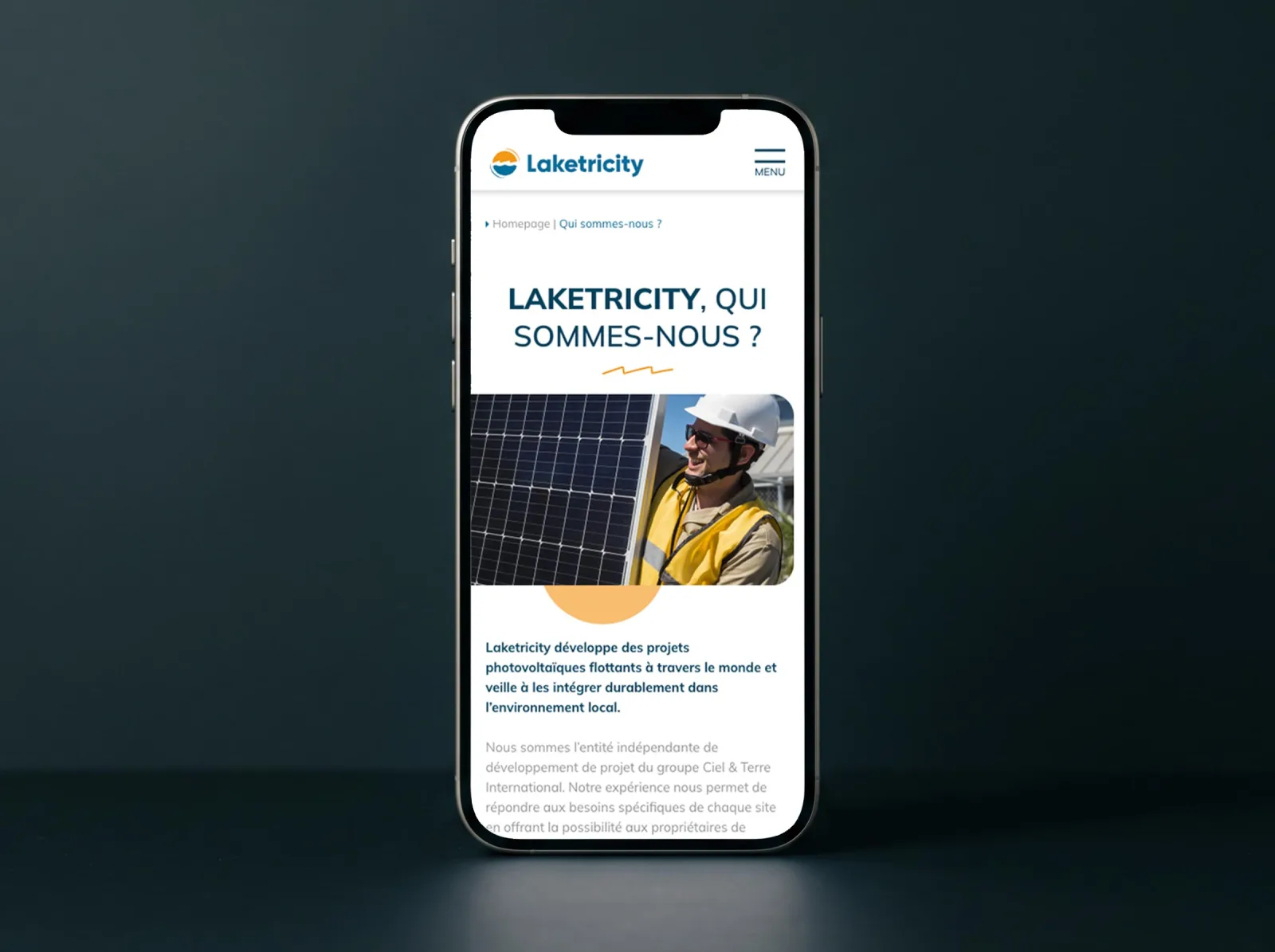 Laketricity, Refonte site corporate multilingue, visuel 6