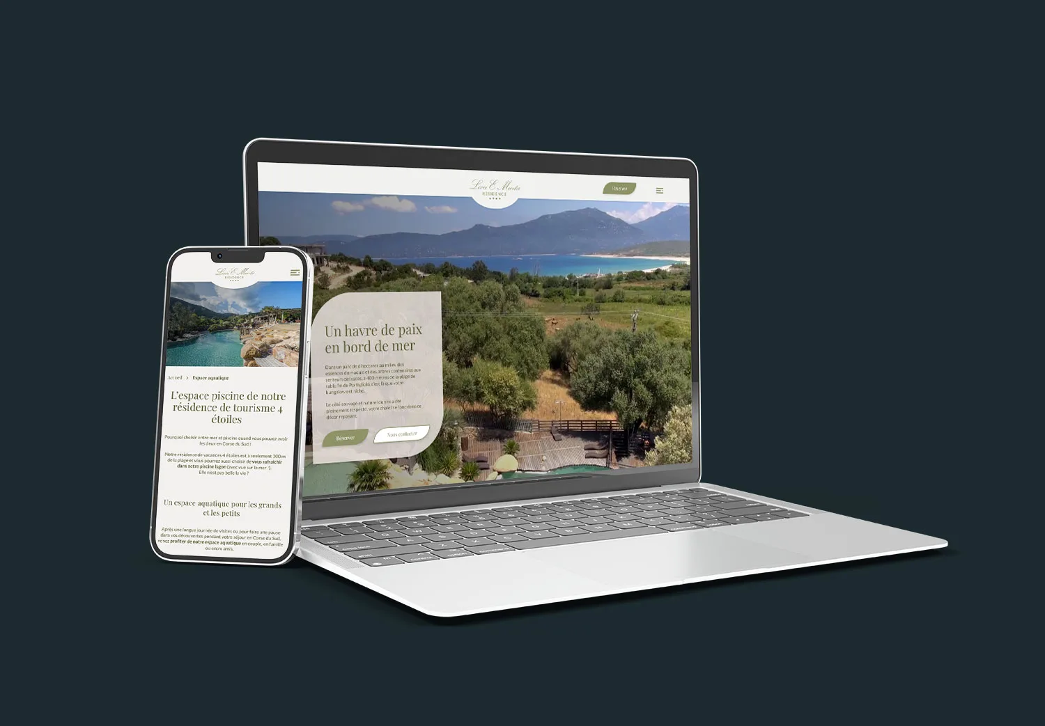 Résidence Lecci E Murta, Refonte de site & Plateforme de réservation