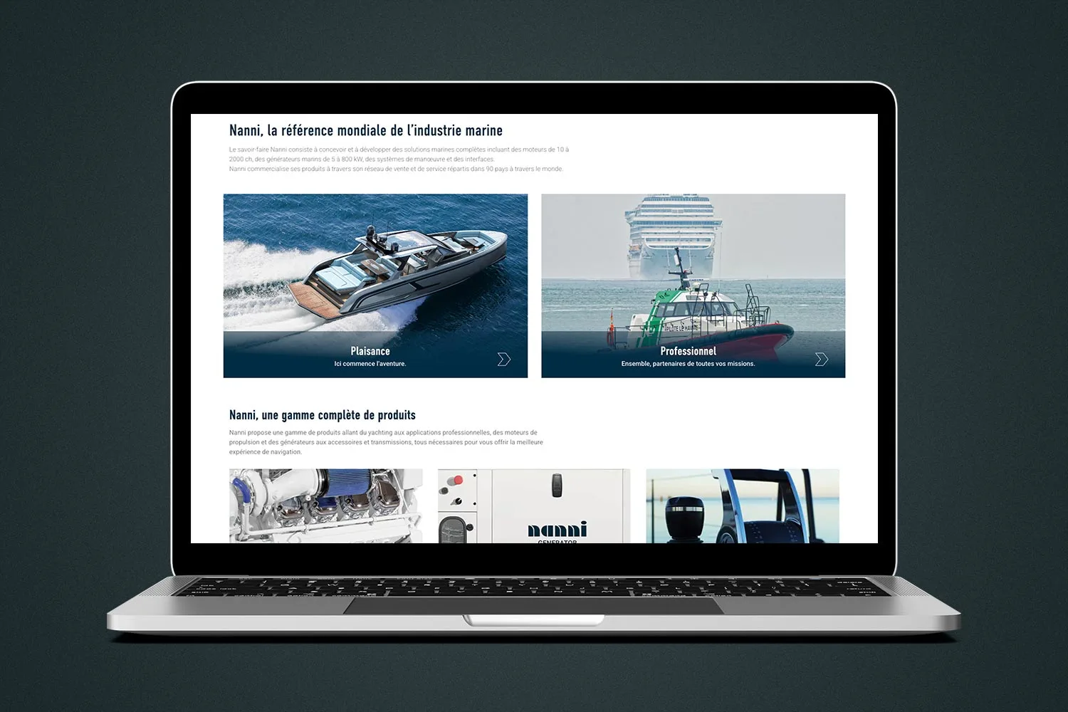Nanni Industries, Refonte de site vitrine & SEO, visuel 3