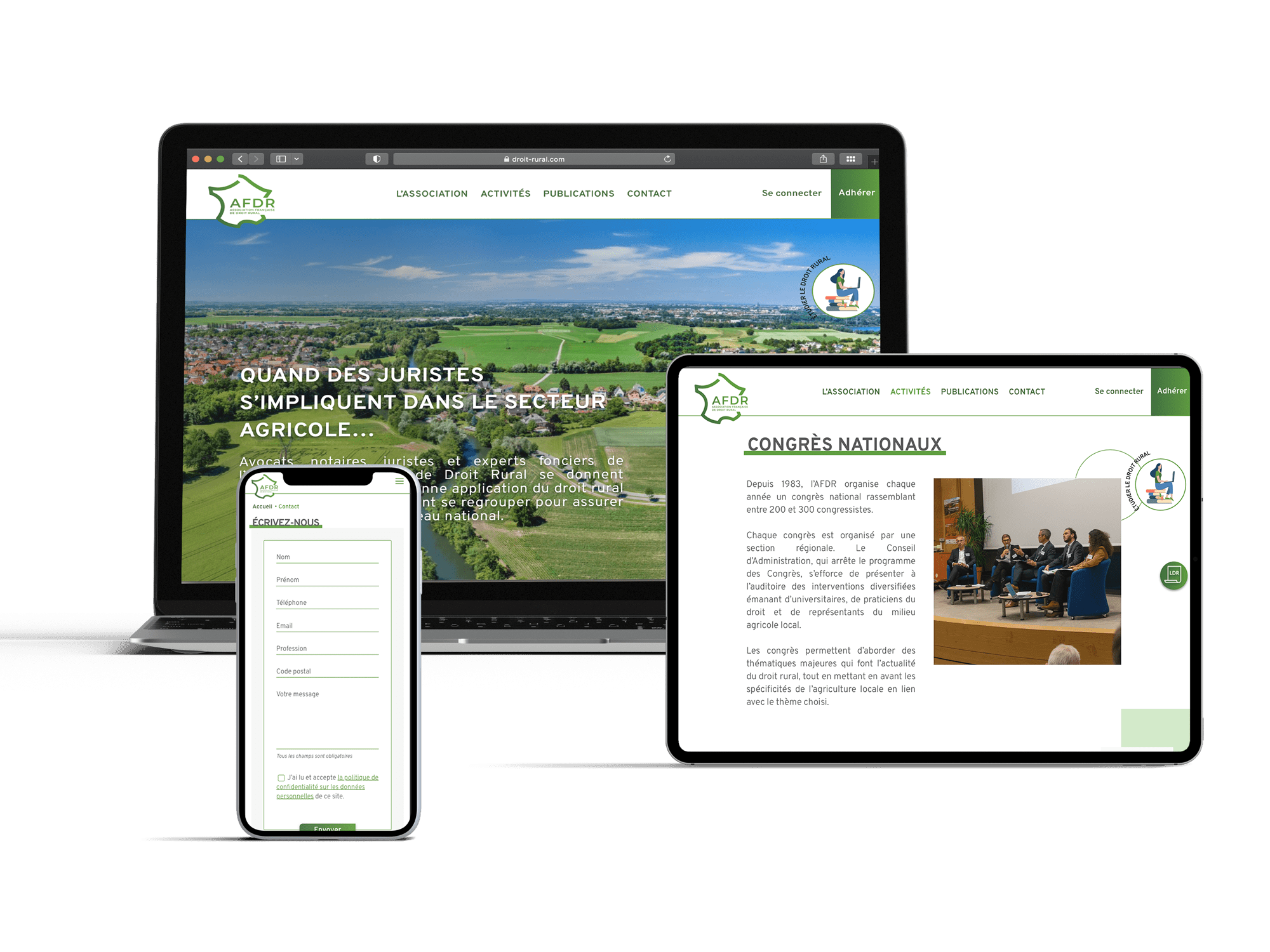 mock-up AFDR responsive