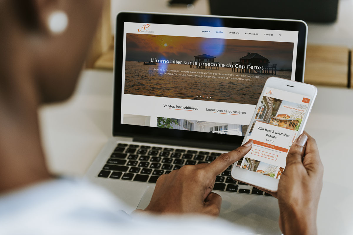 mock up responsive design - Agence de l'Esterel